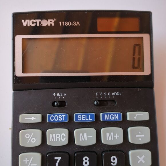Extra Large 12 Digit Desktop Calculator with‎ Adjustable Tilt LCD Solar Power - Picture 9 of 12